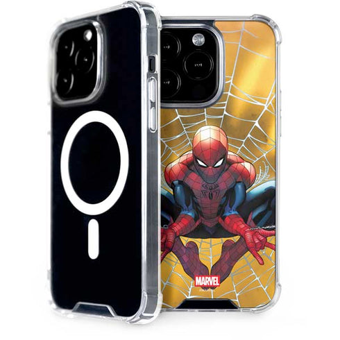 Marvel Spiderman Web Shooting iPhone 15 Pro MagSafe Case
